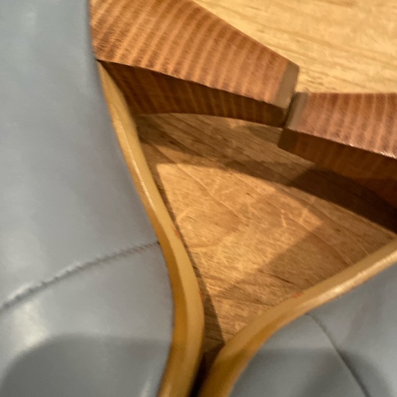 Poetic Justice London Blue Pink Floral Leather heels feminine cottagecore 8.5M - Picture 13 of 16